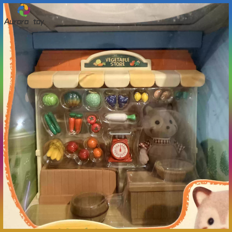 Vintage Collectibles Store - Sylvanian Families Discontinued Shop Series Raccoon