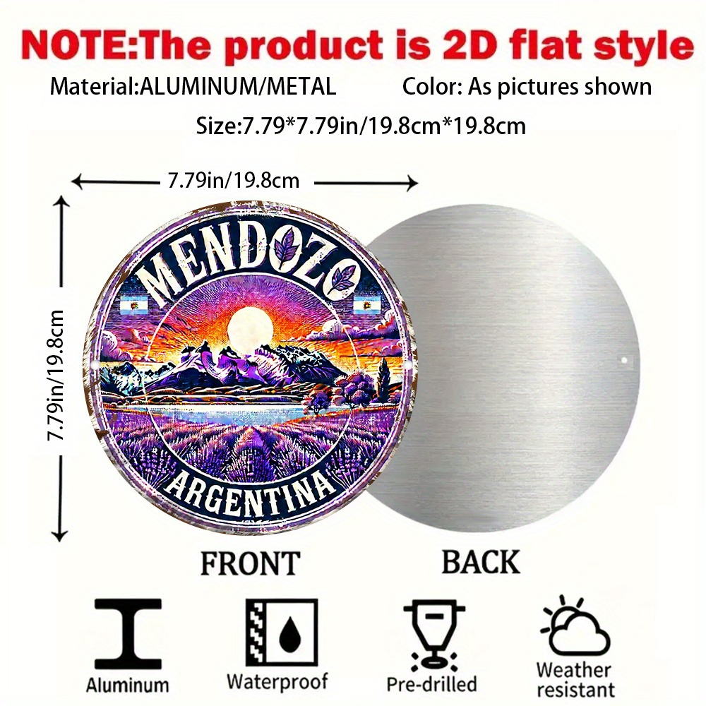 2D Flat, 2D Flat Retro Mendoza - Vintage Collectible Plates recension och pris