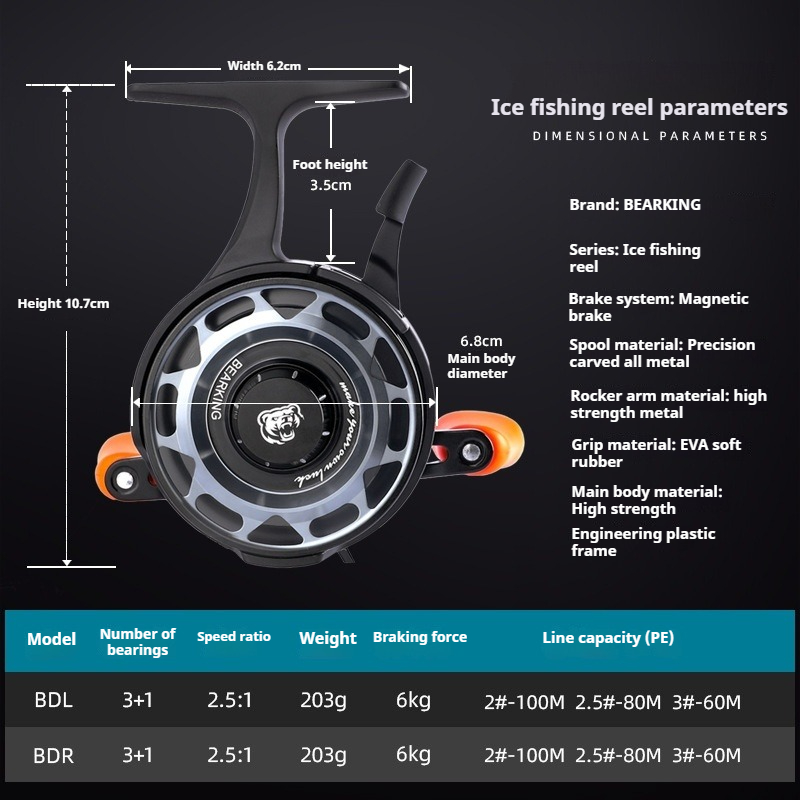Winter Ice Fishing Reel, Micro - Developing Tank Reel recension och pris